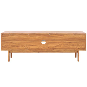 Safavieh Aricia Large 2 Door Media Stand Oak 59" x 15.4" x 19.9"