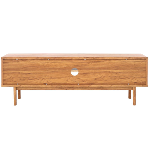 Safavieh Aricia Large 2 Door Media Stand Oak 59" x 15.4" x 19.9"