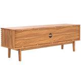 Safavieh Aricia Large 2 Door Media Stand Oak 59" x 15.4" x 19.9"