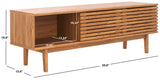 Safavieh Aricia Large 2 Door Media Stand Oak 59" x 15.4" x 19.9"