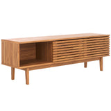 Safavieh Aricia Large 2 Door Media Stand Oak 59" x 15.4" x 19.9"