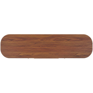 Safavieh Tealla 2 Tambour & 1 Glass Lift Door Media Stand Walnut / Gold MED9635A