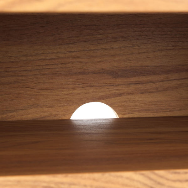 Safavieh Tealla 2 Tambour & 1 Glass Lift Door Media Stand Oak / Gold MED9635D