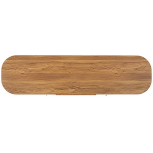 Safavieh Tealla 2 Tambour & 1 Glass Lift Door Media Stand Oak / Gold MED9635D