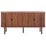 Safavieh Tealla 2 Tambour Door Sideboard/Media Stand Walnut / Gold MED9636A