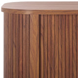 Safavieh Tealla 2 Tambour Door Sideboard/Media Stand Walnut / Gold MED9636A