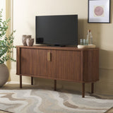 Safavieh Tealla 2 Tambour Door Sideboard/Media Stand Walnut / Gold MED9636A