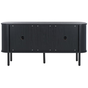 Safavieh Tealla 2 Tambour Door Sideboard/Media Stand Black / Gold MED9636B