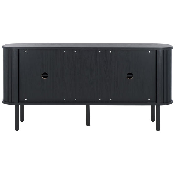 Safavieh Tealla 2 Tambour Door Sideboard/Media Stand Black / Gold MED9636B