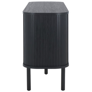 Safavieh Tealla 2 Tambour Door Sideboard/Media Stand Black / Gold MED9636B