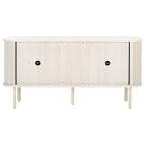 Safavieh Tealla 2 Tambour Door Sideboard/Media Stand Bleached White / Gold MED9636C