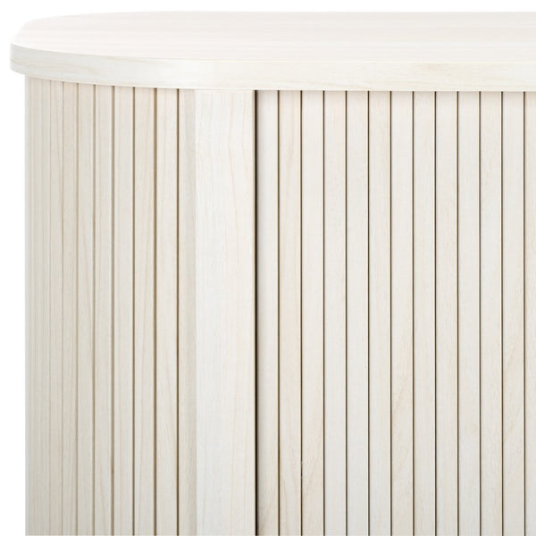 Safavieh Tealla 2 Tambour Door Sideboard/Media Stand Bleached White / Gold MED9636C