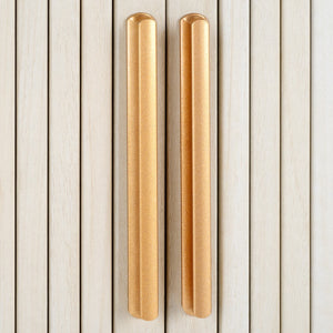 Safavieh Tealla 2 Tambour Door Sideboard/Media Stand Bleached White / Gold MED9636C