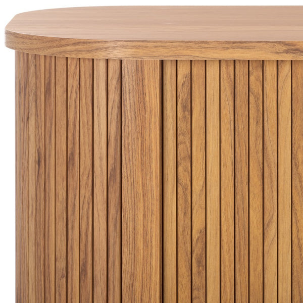 Safavieh Tealla 2 Tambour Door Sideboard/Media Stand Oak / Gold MED9636D