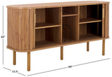 Safavieh Tealla 2 Tambour Door Sideboard/Media Stand Oak / Gold MED9636D