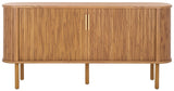 Safavieh Tealla 2 Tambour Door Sideboard/Media Stand Oak / Gold MED9636D