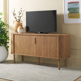 Safavieh Tealla 2 Tambour Door Sideboard/Media Stand Oak / Gold MED9636D