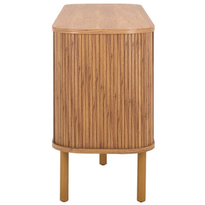 Safavieh Tealla 2 Tambour Door Sideboard/Media Stand Oak / Gold MED9636D