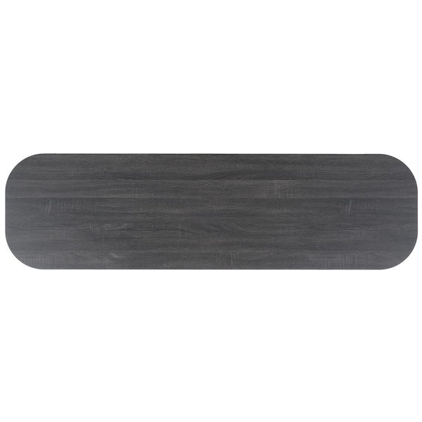 Safavieh Tealla 2 Tambour Door Sideboard/Media Stand Distressed Black / Gold MED9636E