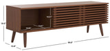 Safavieh Averi 2 Door Media Stand Dark Walnut 59" x 15" x 19.5"