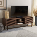 Safavieh Averi 2 Door Media Stand Dark Walnut 59" x 15" x 19.5"