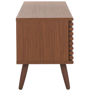 Safavieh Averi 2 Door Media Stand Dark Walnut 59" x 15" x 19.5"