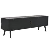 Safavieh Averi 2 Door Media Stand Black 59" x 15" x 19.5"