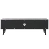 Safavieh Averi 2 Door Media Stand Black 59" x 15" x 19.5"