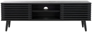 Safavieh Averi 2 Door Media Stand Black 59" x 15" x 19.5"