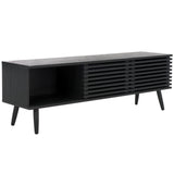 Safavieh Averi 2 Door Media Stand Black 59" x 15" x 19.5"