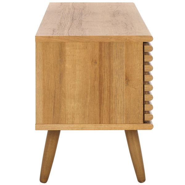 Safavieh Averi 2 Door Media Stand Rustic Oak 59" x 15" x 19.5"