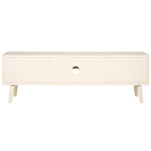 Safavieh Averi 2 Door Media Stand White Wash 59" x 15" x 19.5"