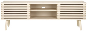 Safavieh Averi 2 Door Media Stand White Wash 59" x 15" x 19.5"
