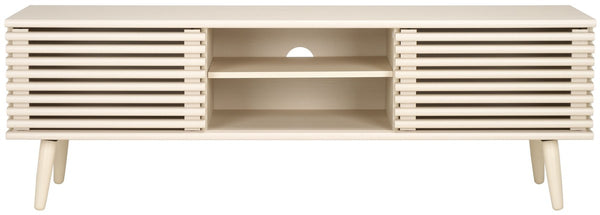 Safavieh Averi 2 Door Media Stand White Wash 59" x 15" x 19.5"