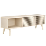 Safavieh Averi 2 Door Media Stand White Wash 59" x 15" x 19.5"