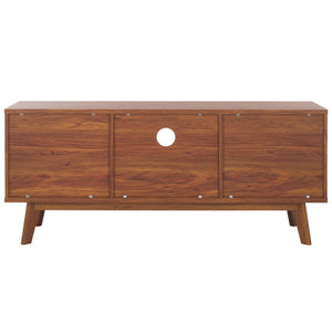 Safavieh Esma Low Sideboard/Media Stand Walnut 54.9" x 15.2" x 23.6"