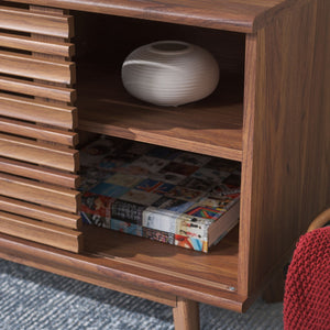 Safavieh Esma Low Sideboard/Media Stand Walnut 54.9" x 15.2" x 23.6"