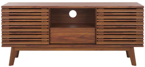 Safavieh Esma Low Sideboard/Media Stand Walnut 54.9" x 15.2" x 23.6"