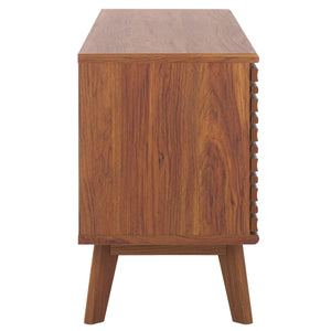 Safavieh Esma Low Sideboard/Media Stand Walnut 54.9" x 15.2" x 23.6"