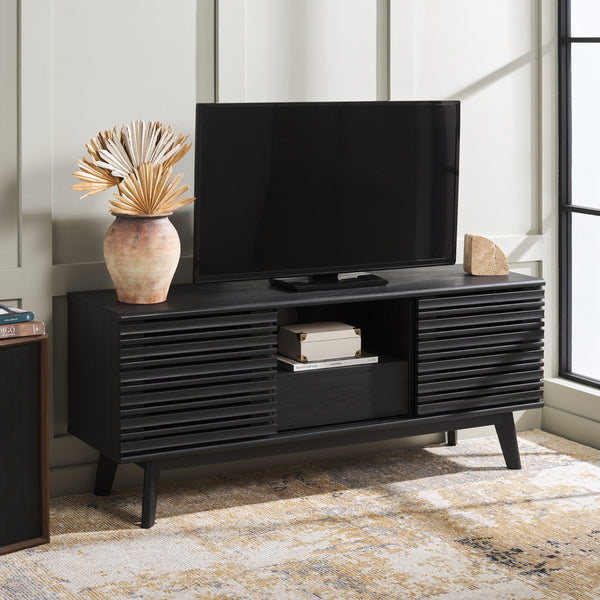 Safavieh Esma Low Sideboard/Media Stand Black 54.9" x 15.2" x 23.6"