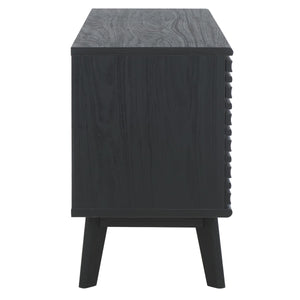 Safavieh Esma Low Sideboard/Media Stand Black 54.9" x 15.2" x 23.6"