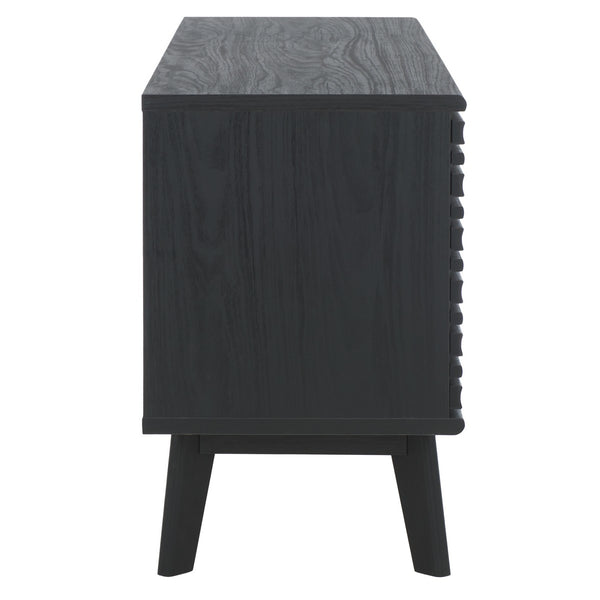 Safavieh Esma Low Sideboard/Media Stand Black 54.9" x 15.2" x 23.6"