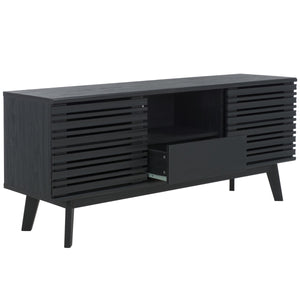 Safavieh Esma Low Sideboard/Media Stand Black 54.9" x 15.2" x 23.6"