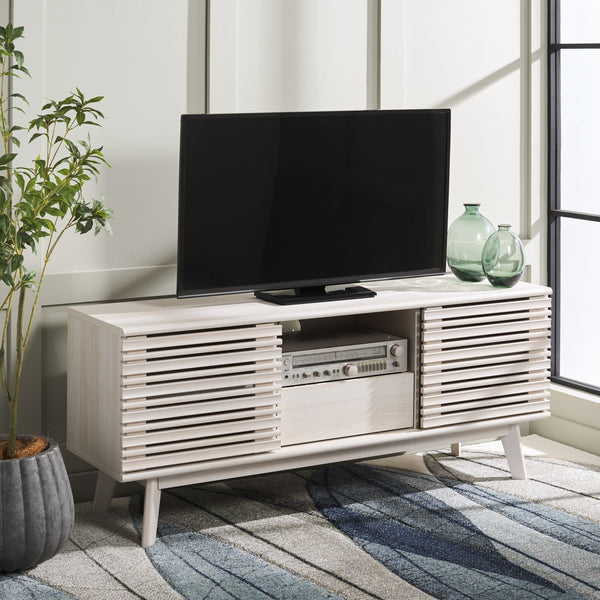 Safavieh Esma Low Sideboard/Media Stand White 54.9" x 15.2" x 23.6"