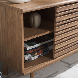 Safavieh Esma Low Sideboard/Media Stand Oak 54.9" x 15.2" x 23.6"
