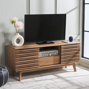 Safavieh Esma Low Sideboard/Media Stand Oak 54.9" x 15.2" x 23.6"
