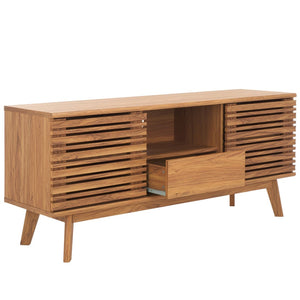 Safavieh Esma Contemporary Low Sideboard - Versatile Media Stand With Sleek Design And Ample Storage Space Oak MED9638D