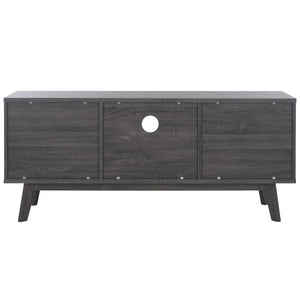 Safavieh Esma Low Sideboard/Media Stand Distressed Black 54.9" x 15.2" x 23.6"