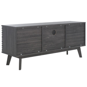 Safavieh Esma Low Sideboard/Media Stand Distressed Black 54.9" x 15.2" x 23.6"
