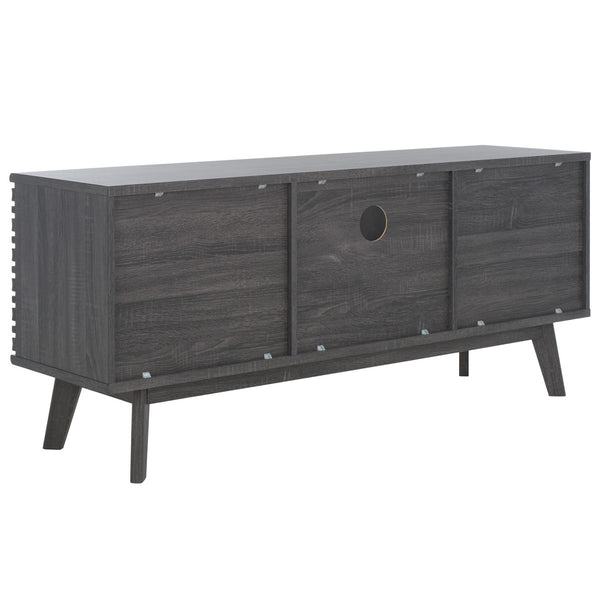 Safavieh Esma Low Sideboard/Media Stand Distressed Black 54.9" x 15.2" x 23.6"